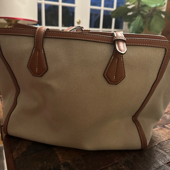 Spartina 449 Victoria Tote Woven Saddle Brown - Picture 3 of 5